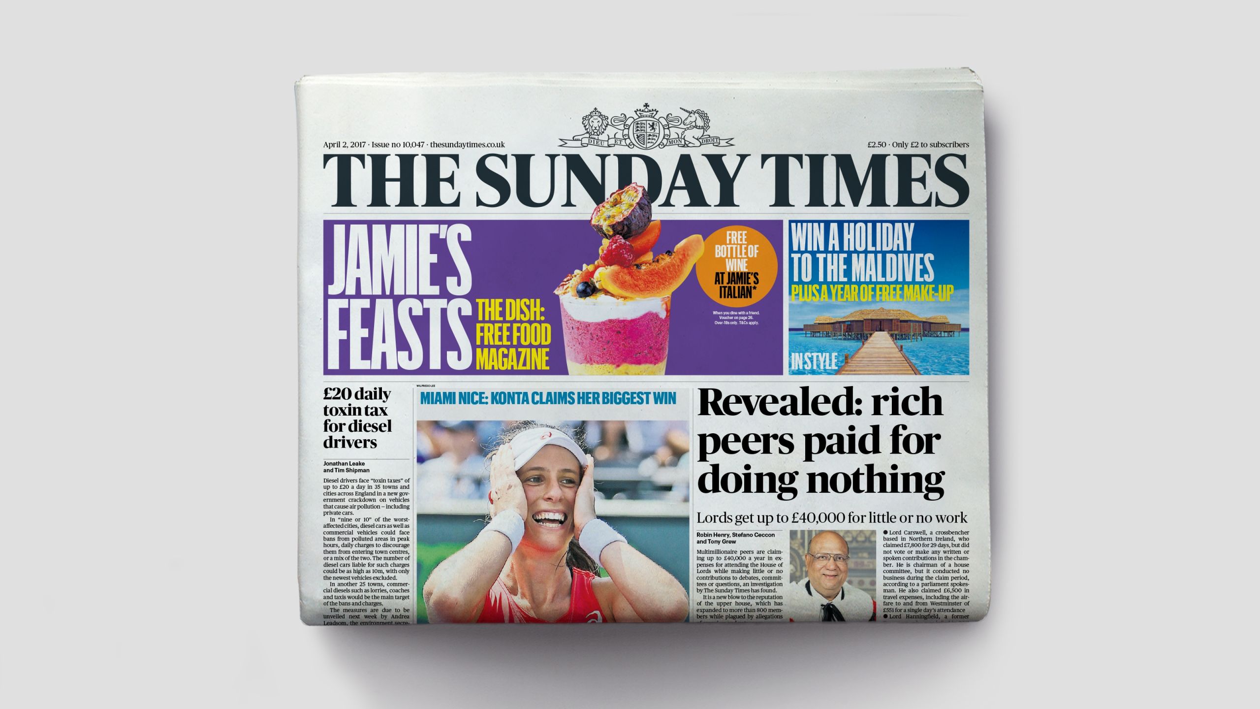 The Sunday Times Headline