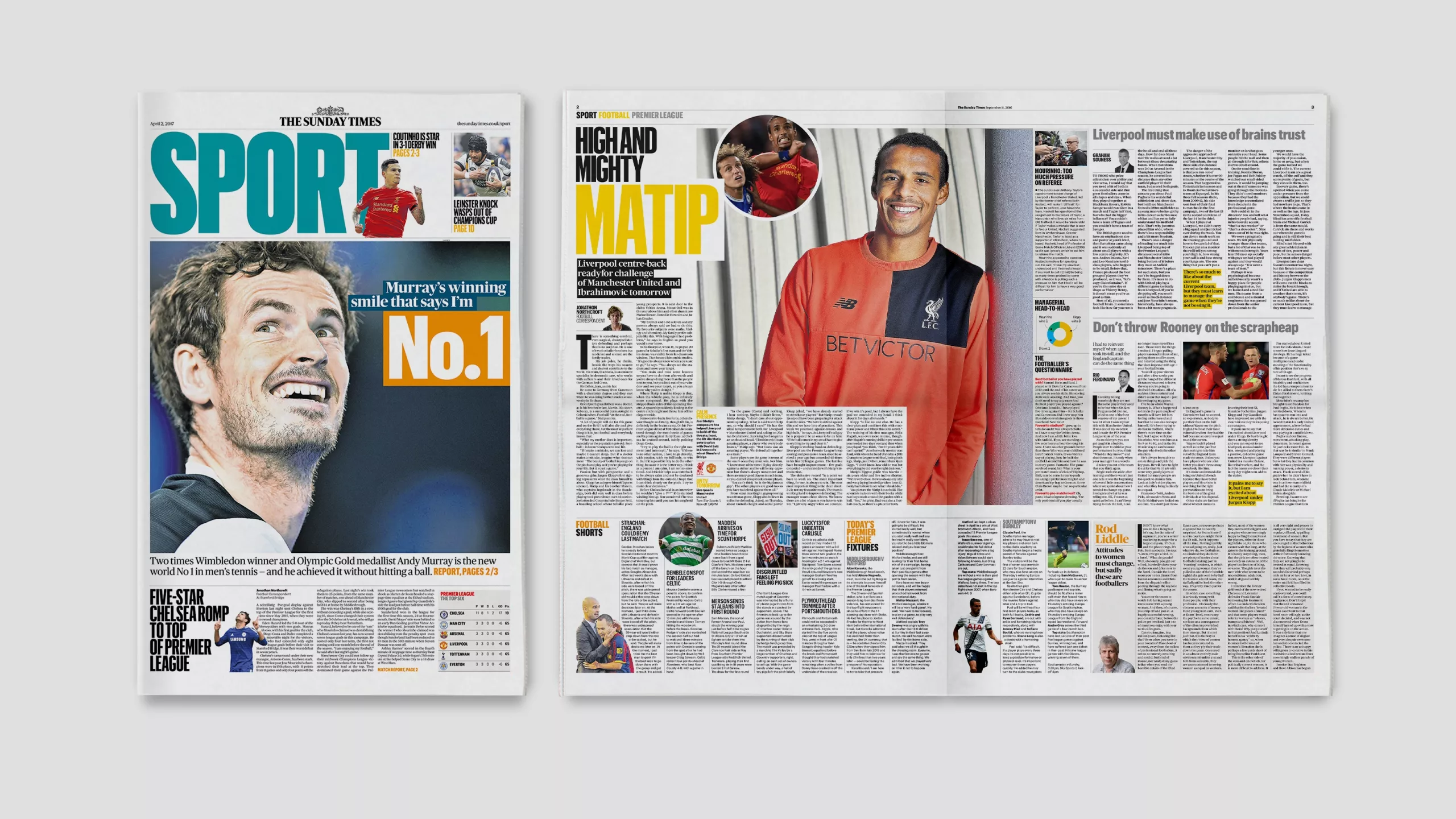 The Times Sport Cover Spread V01